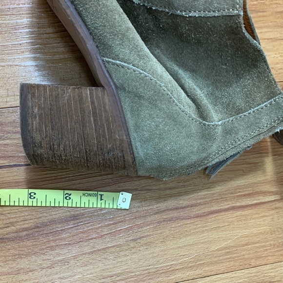 Madewell Suede Western Heeled Ankle Booties - Picture 9 of 9